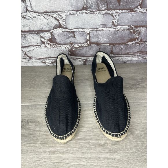 Toni Pons Jute Espadrille Black Canvas Slip On Comfort Casual Flats Shoes Men 44 main image 13
